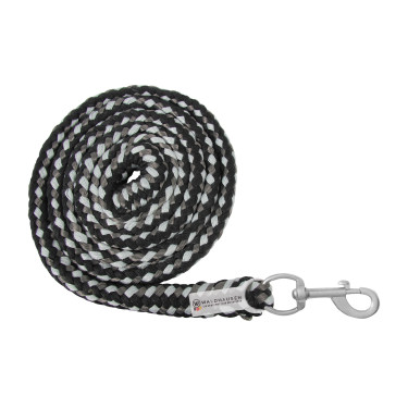 Longe de licol Waldhausen Plus mousqueton Noir / gris