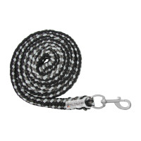 Longe van halster Waldhausen Plus met musketon Zwart / grijs