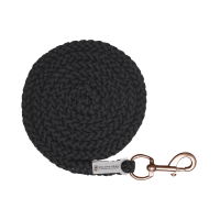 Longe Waldhausen Shine mousqueton Noir / or rosé Longe Waldhausen Shine mousqueton Noir / or rosé