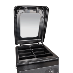 Malle roulante Waldhausen pour selles Noir