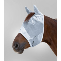 Waldhausen Premium vliegenmasker met oorbescherming Zilvergrijs