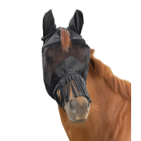 Masque anti-mouches Waldhausen Premium 3 en 1 Noir Masque anti-mouches Waldhausen Premium 3 en 1 Noir