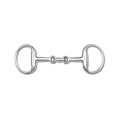 Olijfvormig bit Waldhausen pony dubbel gebroken