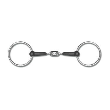 Mors Waldhausen en caoutchouc double brisure