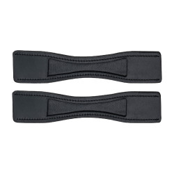 Protection d'éperons Waldhausen cuir la paire Zwart