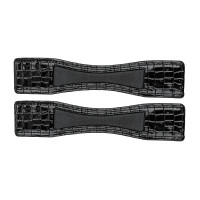 Protection d'éperons Waldhausen cuir verni la paire Zwart leder Protection d'éperons Waldhausen cuir verni la paire Zwart leder