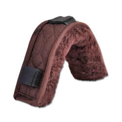 Rembourrage peau d'agneau Waldhausen dessus ou dessous de muserolle Bruin
