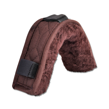 Rembourrage peau d'agneau Waldhausen dessus ou dessous de muserolle Bruin
