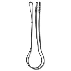 Rênes de mors Waldhausen cuir avec boucles Zwart