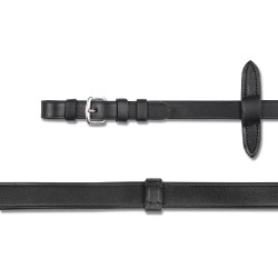 Rênes Waldhausen cuir extra-longues Noir