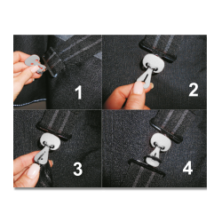 Safe-Gum Waldhausen 18 élastiques mélangés Gris Safe-Gum Waldhausen 18 élastiques mélangés Gris