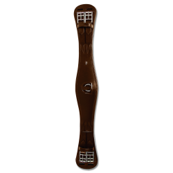 Sangle courte Waldhausen cuir avec élastique Marron