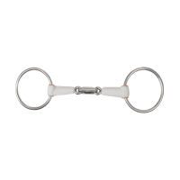 Mors de filet Beris double brisure anneau 7,5 cm Medium