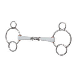 Bit met 3 ringen Beris dubbel gebroken Medium Bit met 3 ringen Beris dubbel gebroken Medium