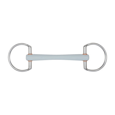 Mors de filet Beris à olives barre de confort fine et anneau de 6 cm Doux