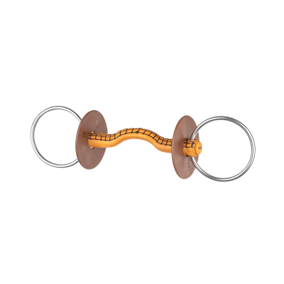 Mors à anneau Beris barre cuir Konnex anneau 7,5 cm