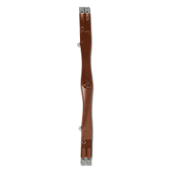 Elastische leren singel Waldhausen Bruin