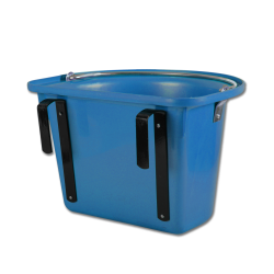 Seau-mangeoire de porte Waldhausen avec anse Bleu