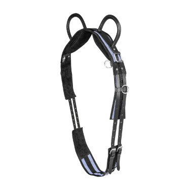 Waldhausen longeersingel met 2 handvatten Zwart / grijs