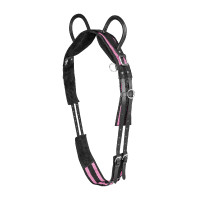 Waldhausen longeersingel met 2 handvatten Zwart / rood roze