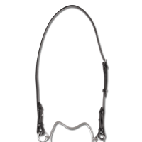 Têtière cuir Waldhausen pour chifney Noir Têtière cuir Waldhausen pour chifney Noir