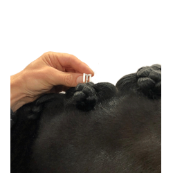 Accessoire de tressage Hes-Tec Quick Knot Deluxe standard Blanc