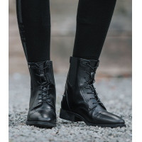 Veterlaarsjes met veters ELT Belfort Zwart