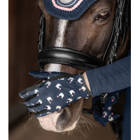 Gants d'équitation ELT Lucky Dora enfant Bleu nocturne / lucky Gants d'équitation ELT Lucky Dora enfant Bleu nocturne / lucky