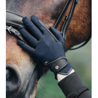 Paardrijhandschoenen ELT Nantes Diepblauw