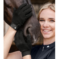Gants d'équitation ELT Picot Noir Gants d'équitation ELT Picot Noir