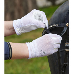 Gants d'équitation ELT Sunny Blanc Gants d'équitation ELT Sunny Blanc