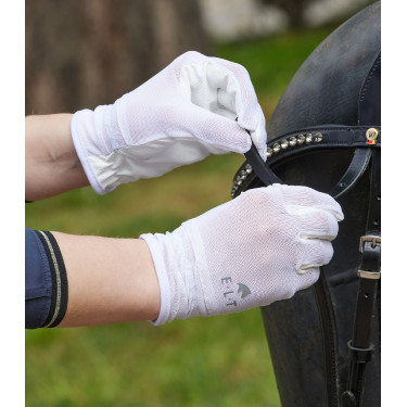 Gants d'équitation ELT Sunny Blanc Gants d'équitation ELT Sunny Blanc