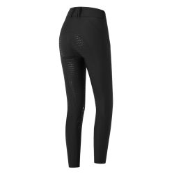 Pantalon d'équitation ELT Performance Odelette silicone Noir