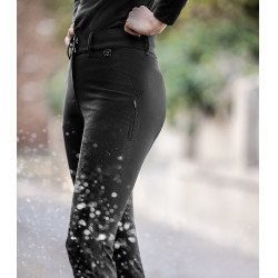 Pantalon d'équitation ELT Performance Odelette silicone Noir