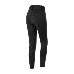 Pantalon d'équitation ELT taille haute Essential silicone Noir