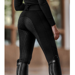 Pantalon d'équitation ELT taille haute Essential silicone Noir Pantalon d'équitation ELT taille haute Essential silicone Noir