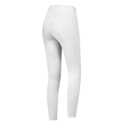 Pantalon d'équitation ELT taille haute Essential silicone Blanc Pantalon d'équitation ELT taille haute Essential silicone Blanc