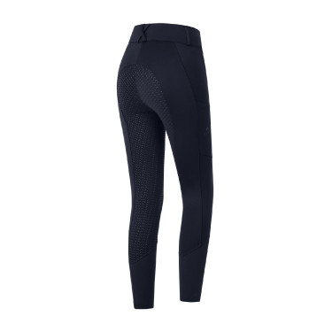 ELT rijbroek met hoge taille Essential siliconen Diepblauw