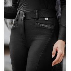 ELT rijbroek met hoge taille Oktavia Curved Zwart ELT rijbroek met hoge taille Oktavia Curved Zwart
