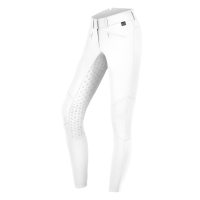 Pantalon d'équitation ELT taille haute silicone Hella Blanc