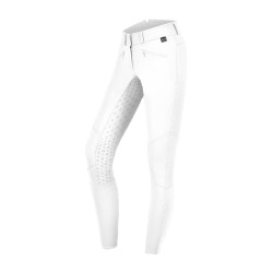 Pantalon d'équitation ELT taille haute silicone Hella Blanc