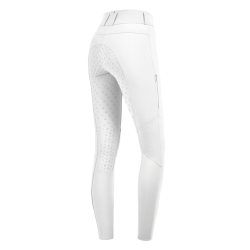 Pantalon d'équitation ELT taille haute silicone Hella Blanc