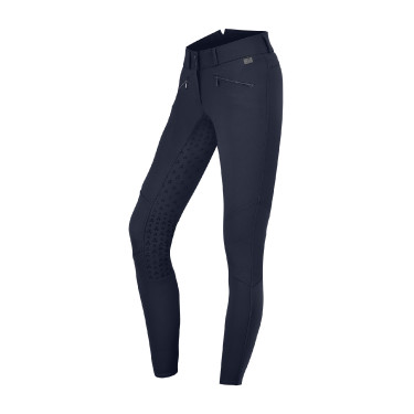 Pantalon d'équitation ELT taille haute silicone Hella Bleu nocturne