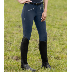 Pantalon d'équitation ELT taille haute silicone Hella Bleu nocturne