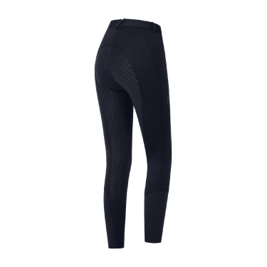 Pantalon d'équitation ELT thermique Essential silicone femme Bleu profond