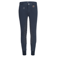 Pantalon d'équitation ELT thermique Fun Sport silicone enfant Bleu nocturne