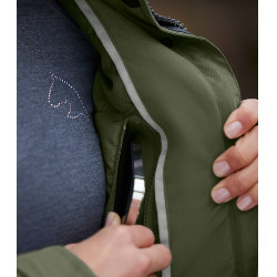 Parka d'équitation ELT hiver Kopenhagen Olive Vert Parka d'équitation ELT hiver Kopenhagen Olive Vert