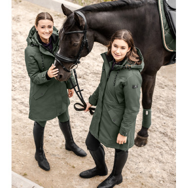 Parka d'équitation ELT hiver Performance Ontario Olive foncé Kaki Parka d'équitation ELT hiver Performance Ontario Olive foncé Kaki