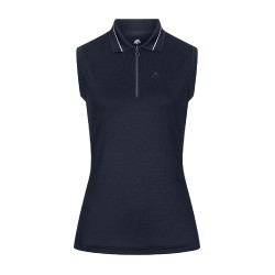 Mouwloze technische polo ELT Paris Diepblauw