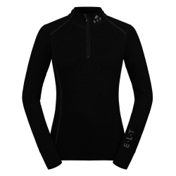 T-shirt zippé ELT fonctionnel Milano Noir T-shirt zippé ELT fonctionnel Milano Noir